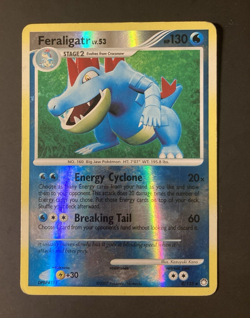 Feraligatr 8/123 Rare Reverse Holo Diamond & Pearl Pokemon Card MP 2007 - Image 1