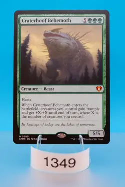MTG Craterhoof Behemoth Commander Masters Regular #280 - Image 1