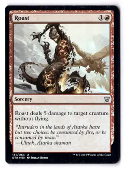 Roast LP* FOIL Dragon's Of Tarkir ENGLISH 151/264 mtg -UnltdCards - Image 1