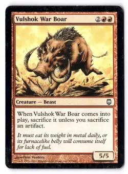 Vulshok War Boar LP* Darksteel ENGLISH 72/165 mtg -UnltdCards - Image 1
