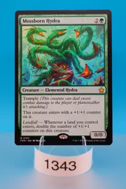 MTG Mossborn Hydra Foundations Regular #107 - Image 1