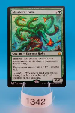 MTG Mossborn Hydra Foundations Regular #107 - Image 1