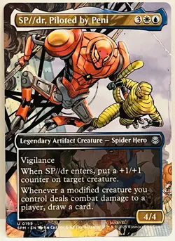 SP dr, Piloted by Peni (Borderless) -#199-MTG-Marvel's Spider-Man-Regular-NM - Image 1