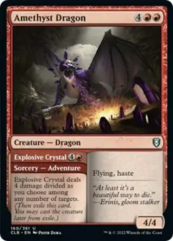 Amethyst Dragon - Near Mint MTG Commander Legends: Battle for Baldur's Gate - Image 1