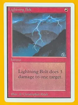 MTG LIGHTNING BOLT Unlimited (OldManMTG 012-183) - Image 1