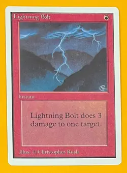 MTG LIGHTNING BOLT Unlimited (OldManMTG 012-182) - Image 1
