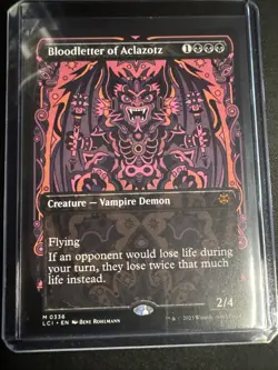 Bloodletter of Aclazotz 0336 Borderless Non Foil Mythic Lost Caverns MTG NM - Image 1