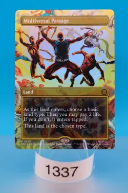 MTG Multiversal Passage (Borderless) Marvel's Spider-Man Foil #206 - Image 1