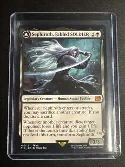 Final Fantasy #0115 Sephiroth, Fabled Soldier / One Winged Angel MTG MYTHIC - Image 1
