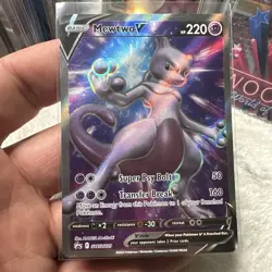 Pokemon Card TCG - Mewtwo V SWSH229 Black Star Promo Sword & Shield Promos NM - Image 1