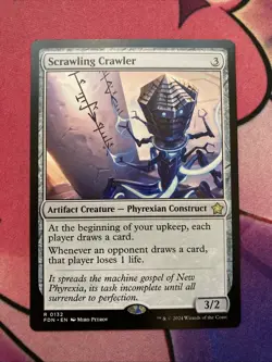 Scrawling Crawler 132 Foundations Magic The Gathering Rare MTG FDN EN R NM Card - Image 1