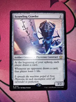 Scrawling Crawler 132 Foundations Magic The Gathering Rare MTG FDN EN R NM Card - Image 2