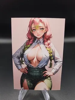 Mitsuri Kanroji Demon Slayer Anime Waifu Card Doujin ACG Goddess - Image 1