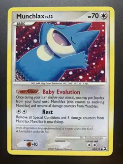 Munchlax 69/111 Rising Rivals Common LP Pokemon Card, EXMINT-NM - Image 1