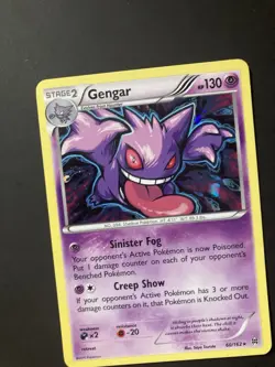 2015 Pokemon Gengar XY Breakthrough Cosmos Holo Card 60/162 - Image 2