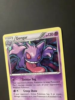 2015 Pokemon Gengar XY Breakthrough Cosmos Holo Card 60/162 - Image 3