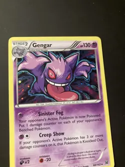 2015 Pokemon Gengar XY Breakthrough Cosmos Holo Card 60/162 - Image 4