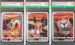 PSA 9 Pokemon Card Eevee Mokuro Kodak 286 287 290 Munch Promo Japanese - Image 1
