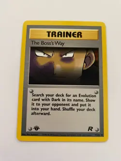 The Boss's Way 73/82 Pokemon Team Rocket 1st Uncommon NM/MINT 2000 box-S3 - Image 1
