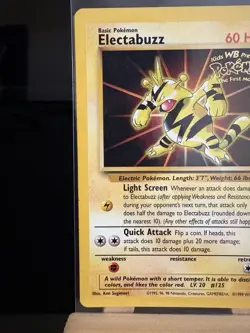 ELECTABUZZ - #2 Black Star Promo WotC LP/MP - LP/MP - Pokemon TCG Card - Image 2