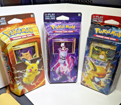 Sealed 2016 Pokemon XY Evolutions Pikachu, Mewtwo, and Raichu Theme Deck Sets - Image 1