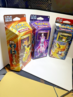 Sealed 2016 Pokemon XY Evolutions Pikachu, Mewtwo, and Raichu Theme Deck Sets - Image 3