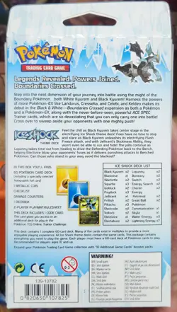 2012 POKEMON BOUNDARIES CROSSED ICE SHOCK (BLACK KYUREM) THEME DECK NEW/SEALED - Image 2