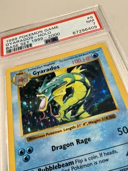 Pokemon Gyarados #6/102 1999 Base Set Shadowless Holo PSA 7 NM - Image 3