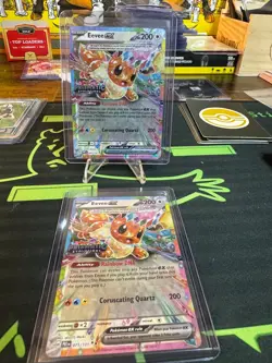 Eevee ex - (Prismatic Evolutions Stamped) 075/131 Pokemon LOT OF 2 READ - Image 1