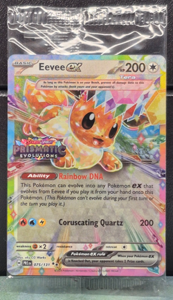 Eevee Ex 070/131 Prismatic Evolutions Stamped Promo Pokemon Surprise Box Sealed - Image 1