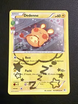 Pokemon TCG Dedenne RC10-32 Generations: Radiant Collection Holo 2016 - (LP+) - Image 1