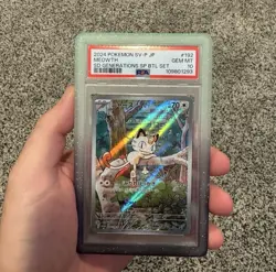 Pokemon TCG Meowth Black Star Promos Holo PSA 10 - Image 1