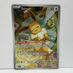 Pokemon Prismatic Evolutions Eevee 173 Black Star Promo NM - Image 1