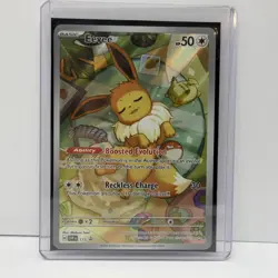 Pokemon Prismatic Evolutions Eevee 173 Black Star Promo NM - Image 3