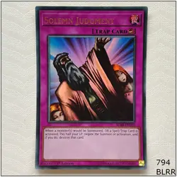 Solemn Judgment - BLRR-EN100 - Ultra Rare 1st Edition Yugioh - Image 1