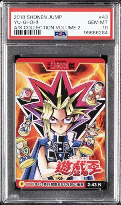 2018 SHONEN JUMP AS COLL VOLUME 2 #43 YU-GI-OH! PSA 10 - Image 1