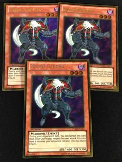 Yugioh Necro Gardna PGLD-EN063 1st Gold x3 (NM) - Image 1