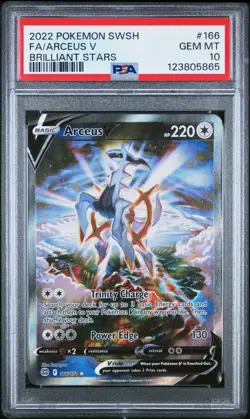 Arceus V PSA 10 Pokemon English Card Brilliant Stars 166/172 Alternate Art 2022 - Image 2