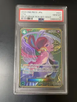 One Piece Card Uta SR Parallel ST16 001 PSA10 Storage Box Set - Image 1