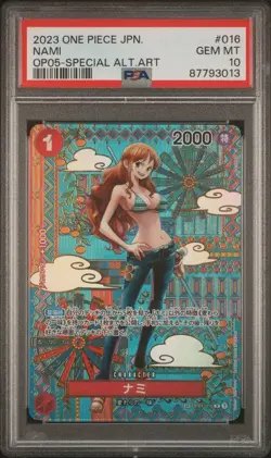 One Piece Card Nami SP Japanese Style Art PSA10 Special Promo Rare - Image 2