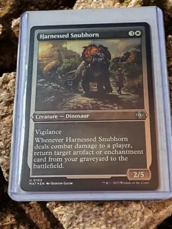 🔥MTG - Harnessed Snubhorn (Etched Foil) - The Aftermath NM/M Condition - Image 1
