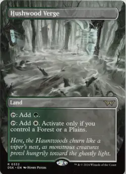 Hushwood Verge (Borderless) R Duskmourn: House of Horror 332 NM MTG - Image 1