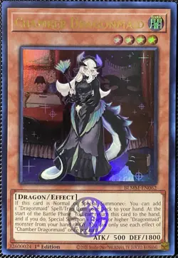 Chamber Dragonmaid BLMM-EN062 Battles of Legend: Monster Mayhem 1st Ed Yugioh - Image 1