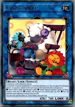 Yugioh Cross-Sheep IGAS-EN047 1st Edition Rare NM - Image 1