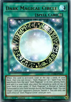 Yugioh Dark Magical Circle LEDD-ENA15 1st Edition Ultra Rare NM - Image 1