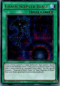 Yugioh Chaos Scepter Blast DUSA-EN025 1st Edition Ultra Rare NM - Image 1