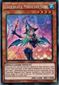 Yugioh Chocolate Magician Girl MVP1-EN052 1st Edition Secret Rare NM - Image 1