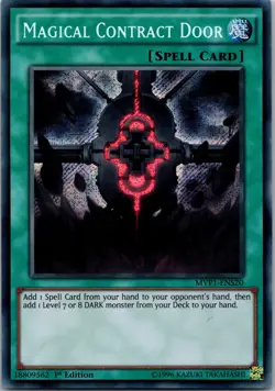 Yugioh Magical Contract Door MVP1-ENS20 1st Edition Secret Rare NM - Image 1