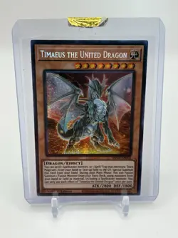 TIMAEUS THE UNITED DRAGON *** 1ST EDITION PRISMATIC RARE YUGIOH! - Image 1
