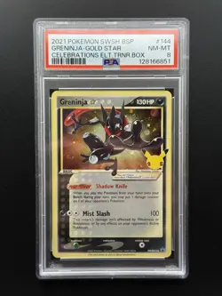 Greninja Star SWSH144 SWSH: Sword & Shield Promo Cards Holo - PSA 8 NM-MT - Image 1